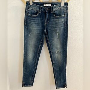 Zara Ankle Zip Skinny Jeans 6